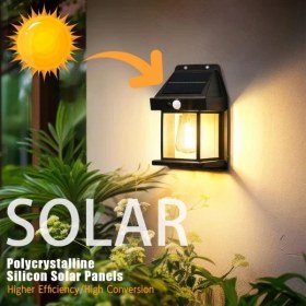 Resim Popüler Sepet Solar Rustik Ampullü Duvar Lambası - Gün Işığı 