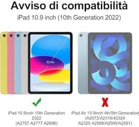 Resim Fogy Ipad (A16) 10. Nesil 2022/2025 ile Uyumlu Bluetooth Türkçe Q Klavyeli Kılıfı, Lila 