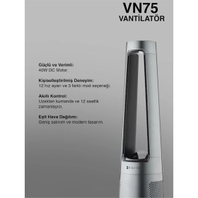 Resim Dijitsu VN75 Kanatsiz Vantilatör 
