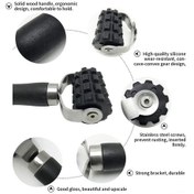 Resim Vkemall Ses Yalıtımı Ve Isı Yalıtımı Padleri İçin Silikon Ve Çam lı Uygun Aracı - Ergonomik Ahşap Kolu, Kaydırma Kolu 17x5 Cm 