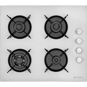 Resim EC-AH 1240 WG60 ENG Beyaz Cam Ankastre Ocak ( 12226 ) 