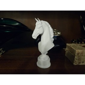 Resim At Büstü Heykeli Pla Dayanıklı Biblo Ofis Masaüstü İçin Güç Sembolü Dekor 