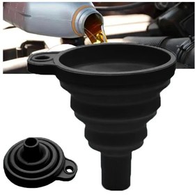 Resim Araba Motoru Eğrisi Evrensel Silikon Sıvı Eğrisi Yıkama Sıvısı Değiştirme Katlanabilir Taşınabilir Otomatik Motor Yağı Benzin Değiştirme Eğrisi 