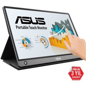 Resim Asus MB16AMT 15.6" 5 MS 60 Hz USB Type-C Full HD IPS Dokunmatik Monitör 