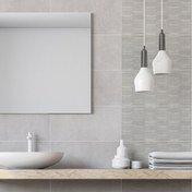 Resim Ege Seramik Bilbao Supreme Dekor Karo Gri 30 x 60 cm 1,26 m2 