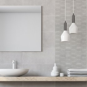 Resim Ege Seramik Bilbao Supreme Dekor Karo Gri 30 x 60 cm 1,26 m2 