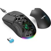 Resim Hxsj T26 Kablosuz 2.4G Bluetooth 5.1 Çift Modlu Şarj Edilebilir Oyun Mouse 
