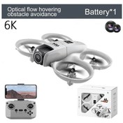 Resim Vivitarcrown V66 Rc Mini Fpv Drone 8k Profesyonel Hd Elektrikle Kontrollü Çift Kamera 6k-grey-dc 