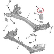 Resim Peugeot 3008 (2024-2025) Arka Helezon Yayı Üst Tablası (Orijinal) 