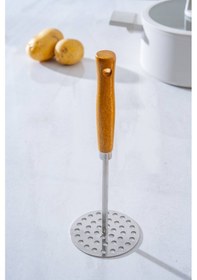 Resim Acar Evero Ahşap Saplı Çelik Patates Ezici - 25 Cm 