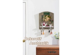 Resim Özgürce Duvara Montajlı Dekoratif Anahtarlık Dolabı 22X26.5CM, Şık ve Pratik Saklama 