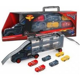 Resim Şimşek Mcqueen Cars Arabalar 6Lı Çantalı Oyuncak Tır Seti 7 Parça 