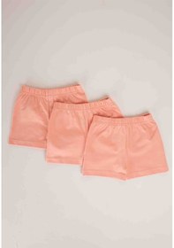 Resim Cigit Üçlü Kız Boxer Set 2-9 Yaş Somon Somon 