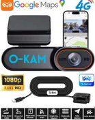 Resim O-kam 2026 4g Araç Içi Kamera Ve Görüntülü Araç Takip Sistemi Google Maps 1080p Kamera Gps 