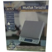 Resim Crown 3 Kg Kapasiteli Dijital Hassas Tartı 0,1 Gr Hassasiyet 30 Saniyede Otomatik Kapanmalı crw-7107 