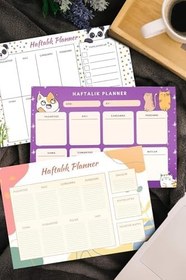 Resim Kupa & Haftalık Planner & Touch Pen & Panda Kar Küresi & Matara Hediye Seti 