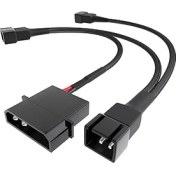 Resim – 4 Pin Molex Fan Dağıtım Kablosu ((5,25 Inç) 5 V – 3x 3 Pin Fiş 2 Kutuplu, 20-20-20cm) 