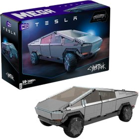 Resim Mega Tesla Araç Yapım Oyuncağı, 3283 Parça ve Aksesuarlarla Cybertruck Toplama Kamyonu 