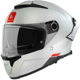 Resim Mt Thunder 4 Sv Solid A0 Kapalı Kask Parlak Beyaz 