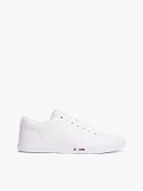 Resim Tommy Hilfiger Tommy Jeans Logolu Kadın Beyaz Sneaker 