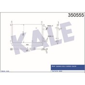 Resim KALE OTO Radyatör 350555 Klima Radyatörü Al Al Daewoo Cıelo Espero Race 