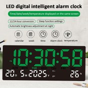Resim Uzunluk 35,99 cm, genişlik 16,0 cm, yükseklik 3,51 cm LED Yüksek Çözünürlüklü Büyük Ekran Akıllı Elektronik Saat, Ev Ofis Öğrenci Multifonksiyonel Zaman/Tarih/Hafta/Sıcaklıık Göstergeli Masa Saati Aynı ekranda, Büyük Dijital Duvar Saati,Büyük Ekranlı Dijital Saat, Öğrenci Masa Saati,Çok Fonksiyonlu Ekran Saati,Büyük Dijital Saat,HD Dijital Ekran,Büyük Ekran Görüntüs,Dayanıklı Dijital Saat,ABS Plastik Yapı,Ev Kullanıcıları,Teknoloji Tutkunları 