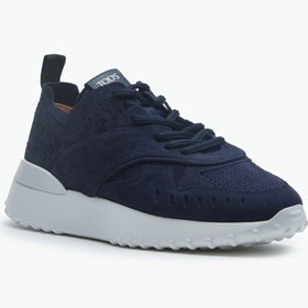 Resim Tod's Lacivert - Kadın Bağcıklı Süet Sneaker 