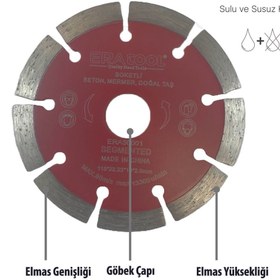 Resim Eratool ELMAS TESTERE SOKETLİ 180SK ERA50007 ERATOOL 