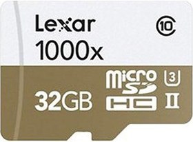 Resim Lexar 32GB microSDHC UHS-II 1000x with Reader (Class 10) U3 