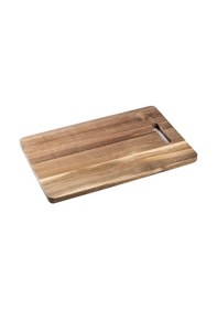 Resim Tantitoni Akasya Ağacı Kesme Tahtası 36x23x14 Cm Ahşap 