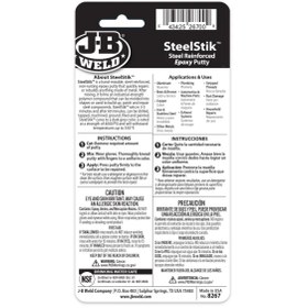 Resim JB Weld SteelStik™ Epoksi Macun - 2 oz METAL Yapıştırıcı Paslanma Yapmayan Epoksi Yapıştırıcı 