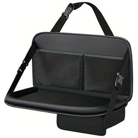 Resim Xuweiwei Black Ev Depolama Çantası Katlanır Masa Tahtası Asma Koltuk Arkası Araç Masası Universal 