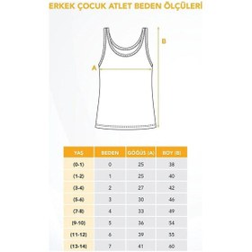 Resim Hmd 609x3 Erkek Çocuk 3'lü Pamuklu Kalın Askılı Atlet-beyaz Beyaz 