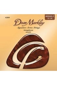 Resim Dean Markley 2004 Bronze Akustik Gitar Teli (12-54) | Medium Light Bronz Sarım Sıcak Ses 