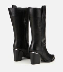 Resim Hotiç Kadın Deri Siyah Metal Detaylı Topuklu Çizme 01cıh313490a100 01cıh313490a100 Siyah 
