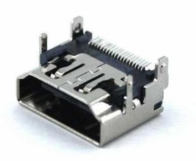 Resim HDMI Dişi Soket 19 Pin Kart Tipi 90 Derece 