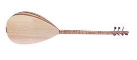 Resim Kısa Sap Maun Akça Bağlama - Saz YCSS-123 