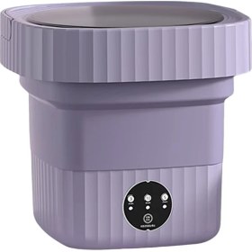 Resim Katlanır Çamaşır Makinesi Taşınabilir Küçük Çamaşır Makinesi Mini Iç Çamaşırı Temizleme Makinesi Mor Abd Fiş (Yurt Dışından) 