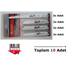 Resim Tilki Kuyruğu Testeresi 10 Parça Ahşap Metal Kemik Kesme 