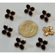 Resim Elitt Taşlı Inci Mineli Metal Bluz Düğmesi-7 Adet 