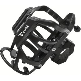 Resim Fochsia Siyah Motosiklet Su Matarası Askısı Universal Titreşim Önleyici Seyahat Aksesuarı 