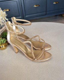 Resim Topukla Footwear 015 2001 Kadın Taşlı Abiye Ayakkabı 