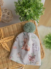 Resim Unisex Froest Kadife Ponpon Kalın Kaşkorse Bere - 3-4 Yaş 