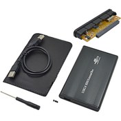 Resim aogo Usb 2.0 Ide 2.5 Uyumlu Harddisk Kutusu + Kılıf Metal Harici Disk Kutusu Ide Pata External Box 