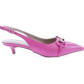 Resim Dgn 4205-23y Kadin Bilekten Bağli Tokali Kisa Topuklu Ayakkabi 4205-1710-R0507 Fuşya 