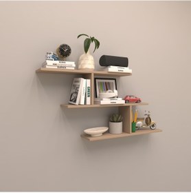 Resim Rafkestir Lima Gizli Bağlantılı Duvar Rafı Cappicino 