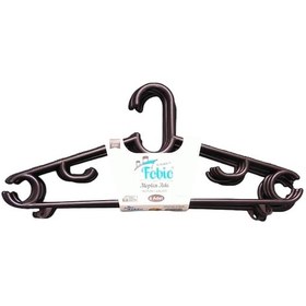 Resim Fobio Moplen Askı 6'lı Mat Siyah 