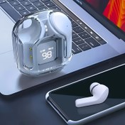 Resim 25 yıllık moda kablosuz kulaklık, 40 saat çalma süresi, V5.3 HiFi stereo kulaklıklar, LED güç göstergeli in-ear kulaklık, dokunmatik kontrol kulaklıklar, cep telefonu bilgisayar dizüstü spor için uygun 