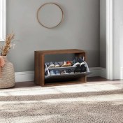 Resim Adore New Step Oturaklı Ayakkabılık - Oslo Ceviz / Antrasit 