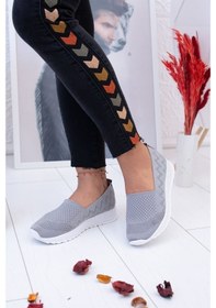 Resim Kadın Gimer - Ortopedik Pedli Triko Spor Ayakkabı - Wsnt021213G Gri 